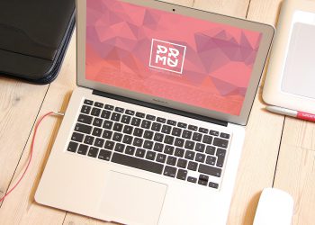 Free MacBook Mockup. iPad PSD Mockup