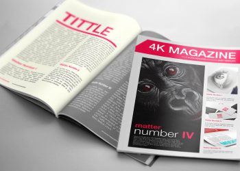 Magazine Mockup Free