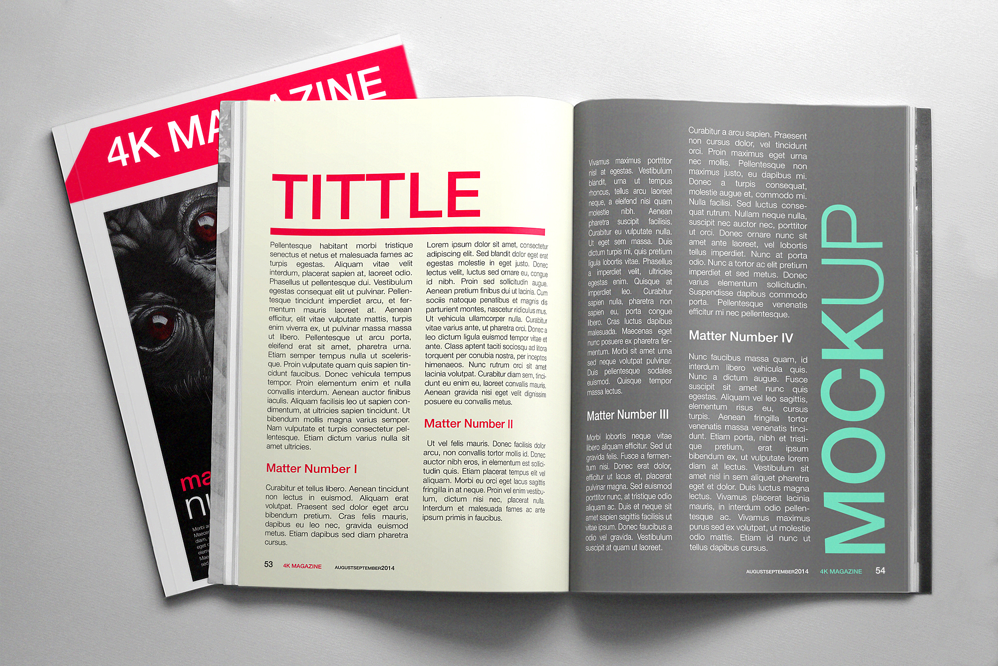 Magazine Mockup Free