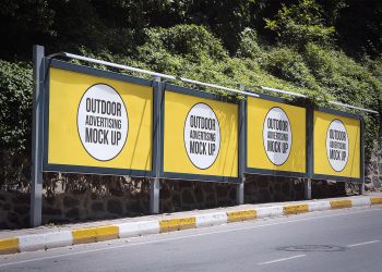 Outdoor Advertising Mockups Free. Billboard Mockup