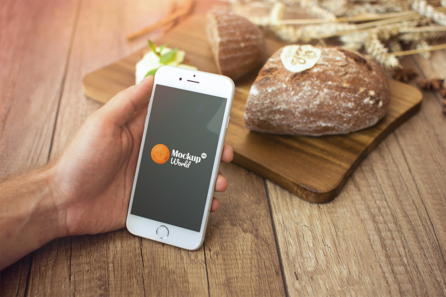 Download Farm Breakfast iPhone 6 Mockup Free | Mockup World HQ