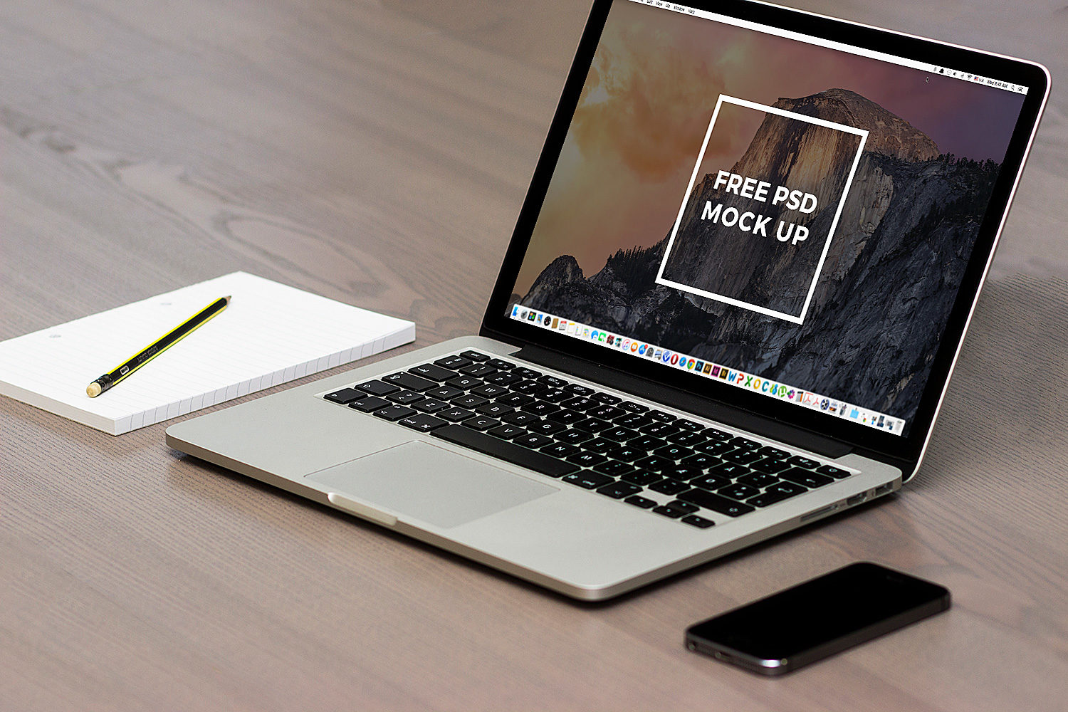 MacBook Pro Free Mockup (2 PSD files) Mockup World HQ