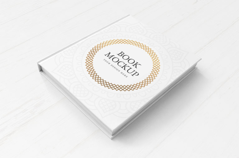 Hardcover Book Free Mockup | Mockup World HQ