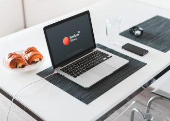 Morning MacBook Pro Mockup PSD