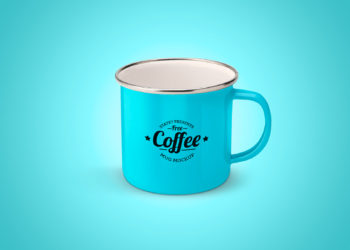 Enameled Mug Mock Up Free