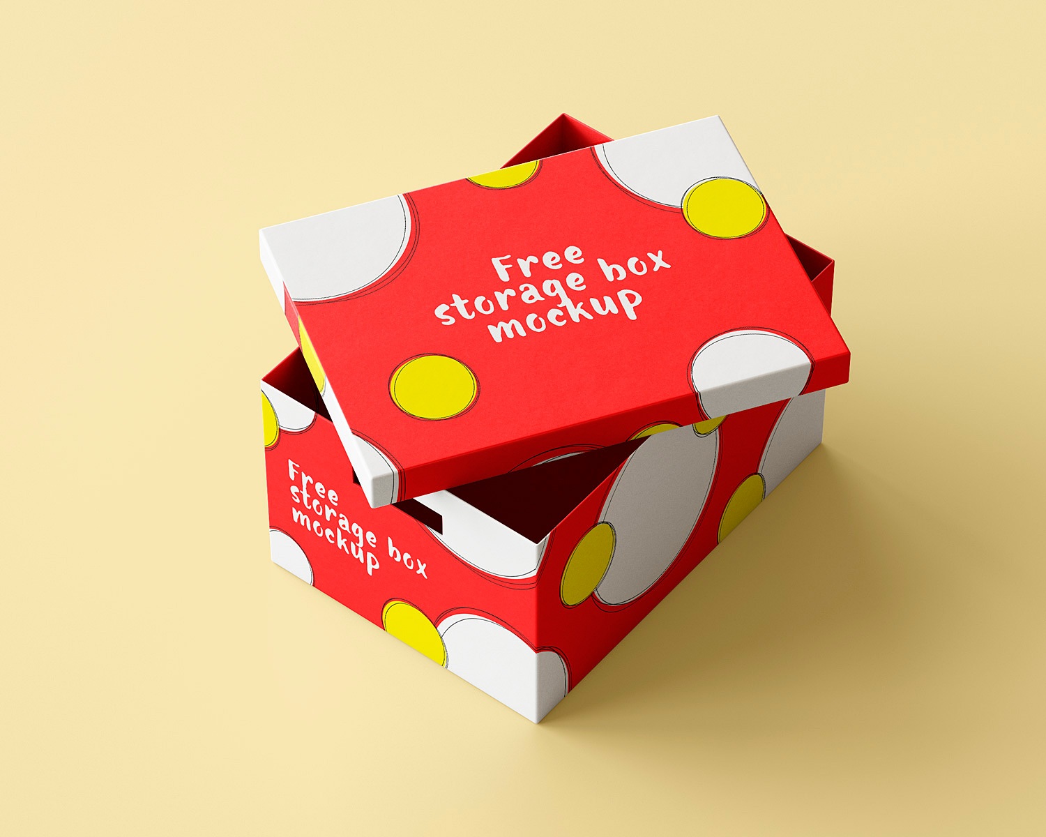 Storage Box Free Mockup