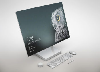 Surface Studio Mockup Free PSD