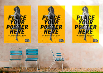 Urban Poster Mockup PSD Free