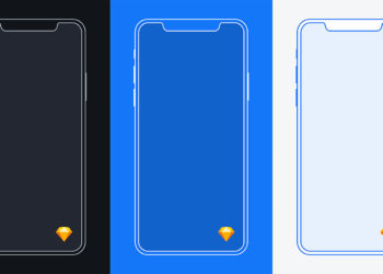 iPhone X Mockup Sketch Free