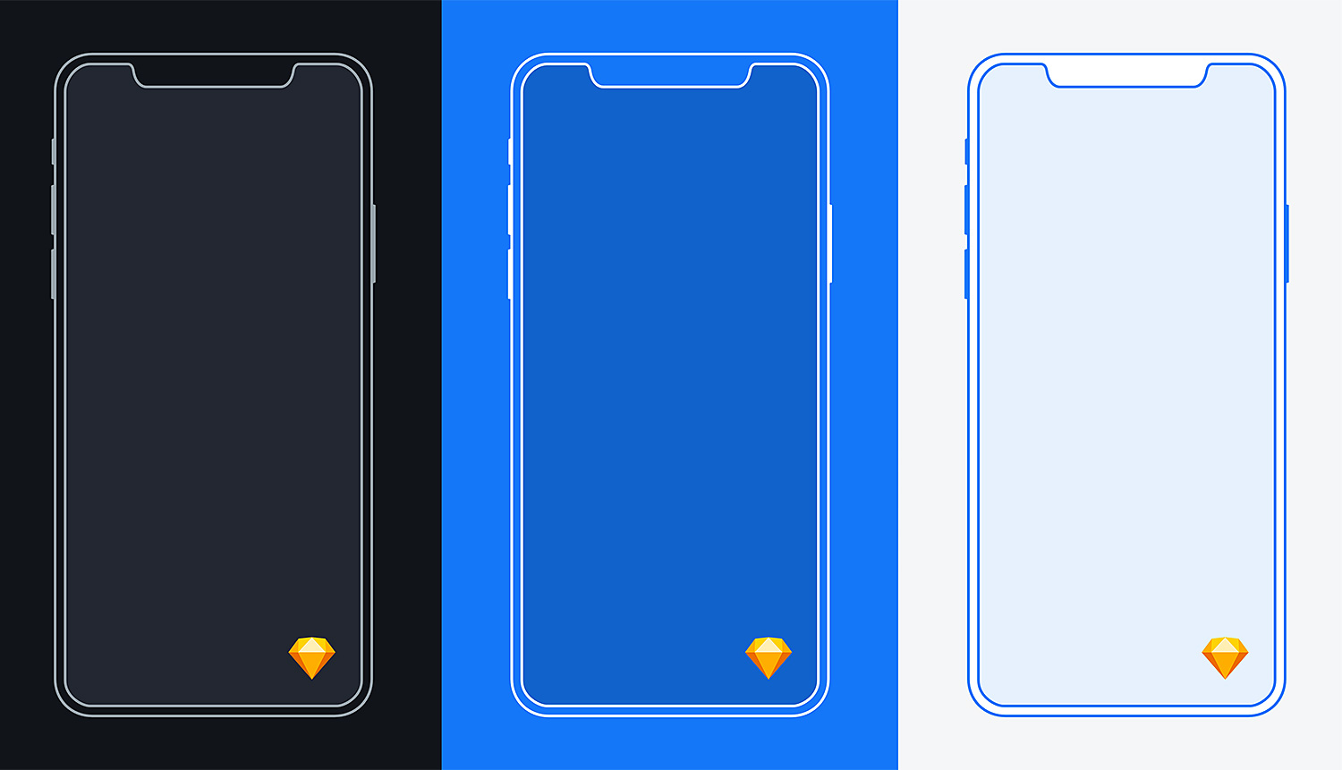 iPhone X Mockup Sketch Free