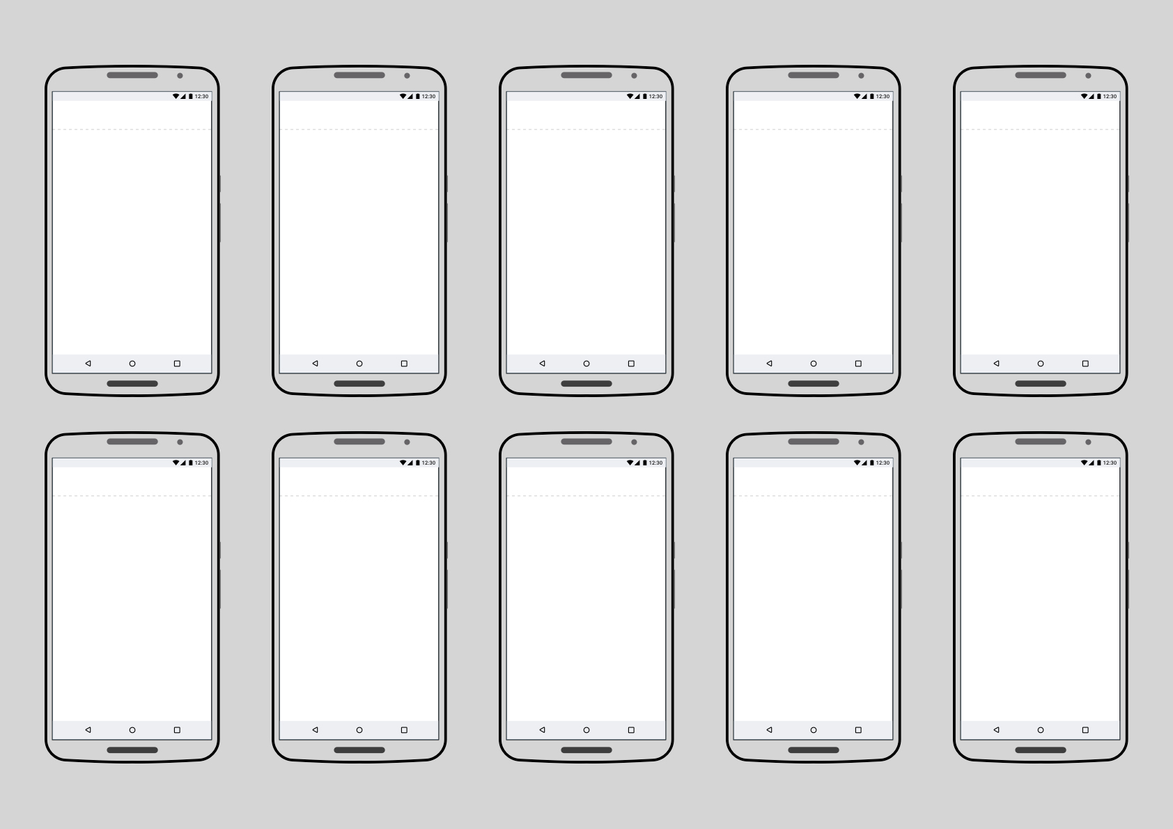 Android Phone Sketch Mockups - 3 scenes, Graphic Templates - Envato Elements