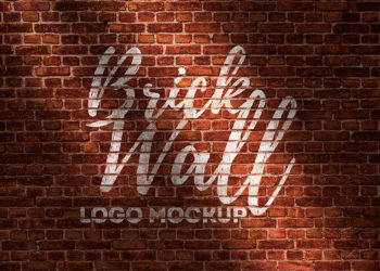 Brick Wall Logo Free Mockup