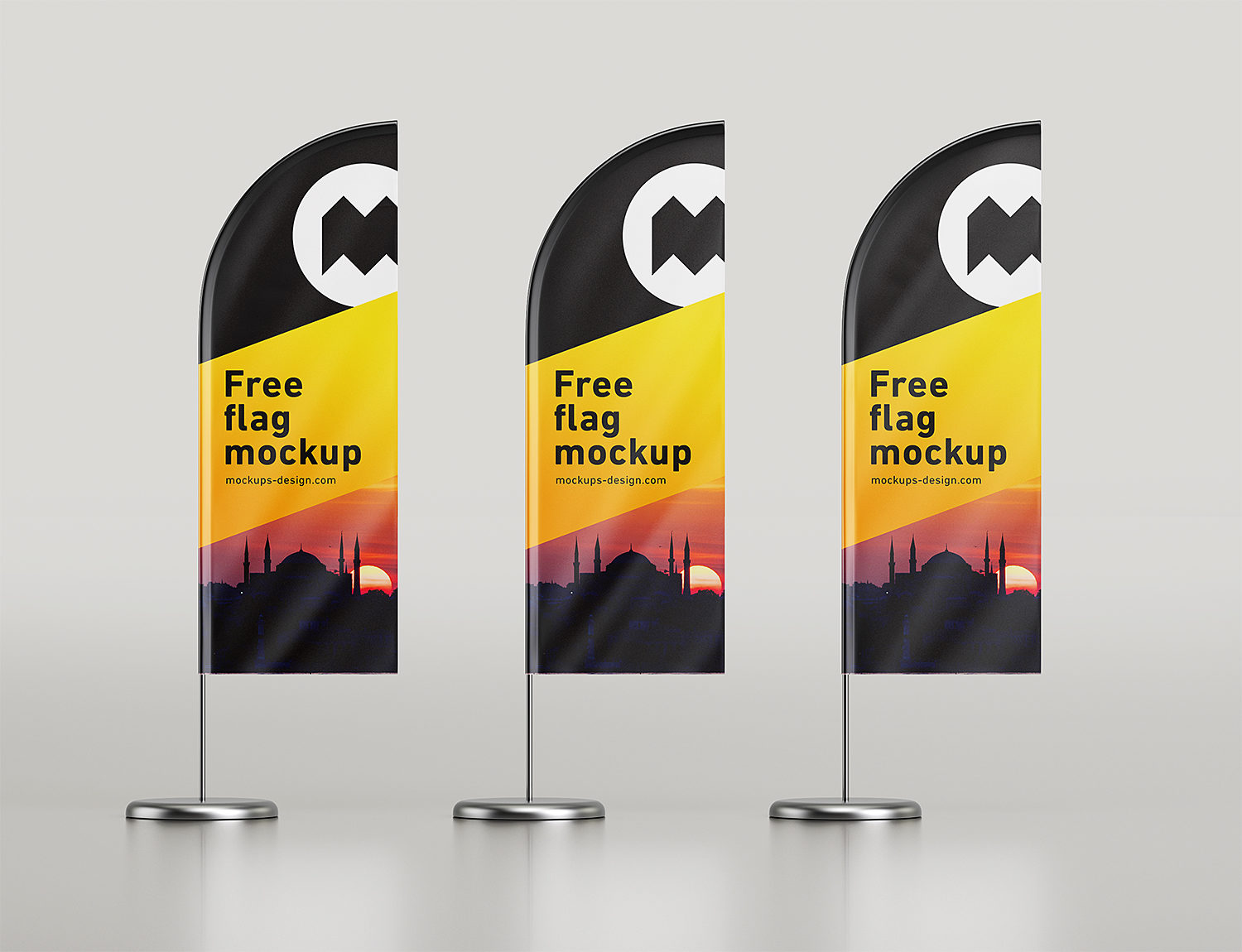 Feather Flag Free Mockup