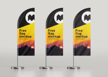 Feather Flag Free Mockup