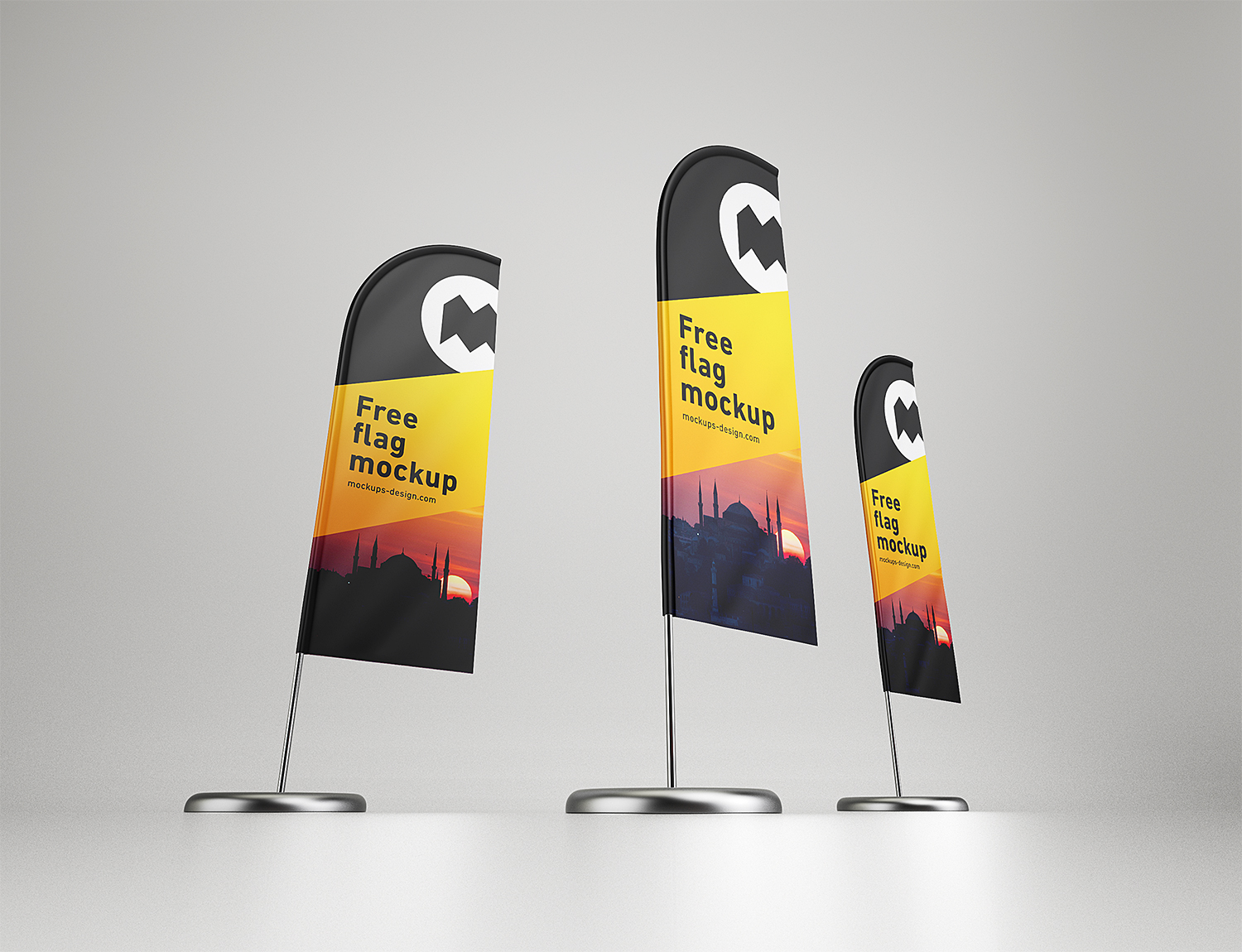 Download Feather Flag Free Mockup | Mockup World HQ