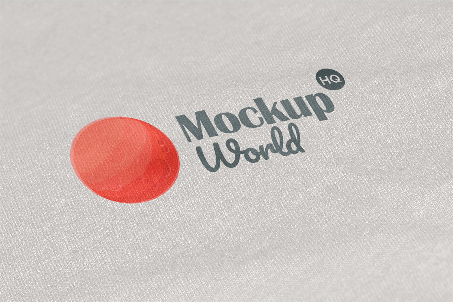Free Logo Mockup Printed on Fabric