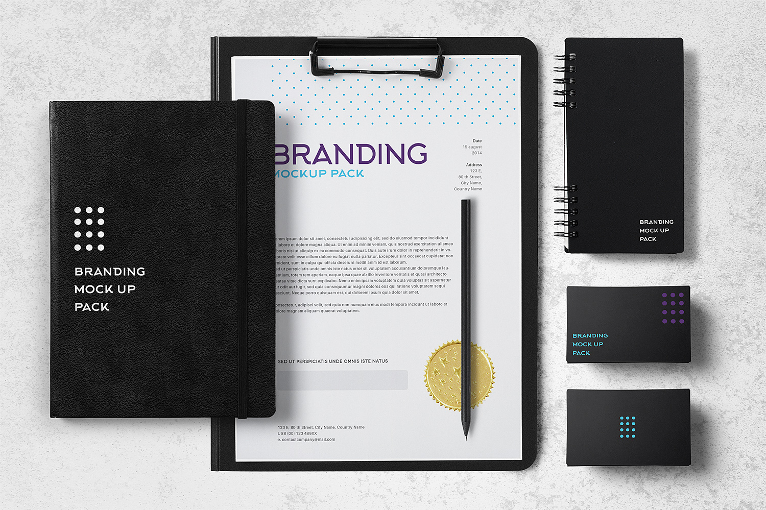 Download Stationery Mockup Free | Mockup World HQ