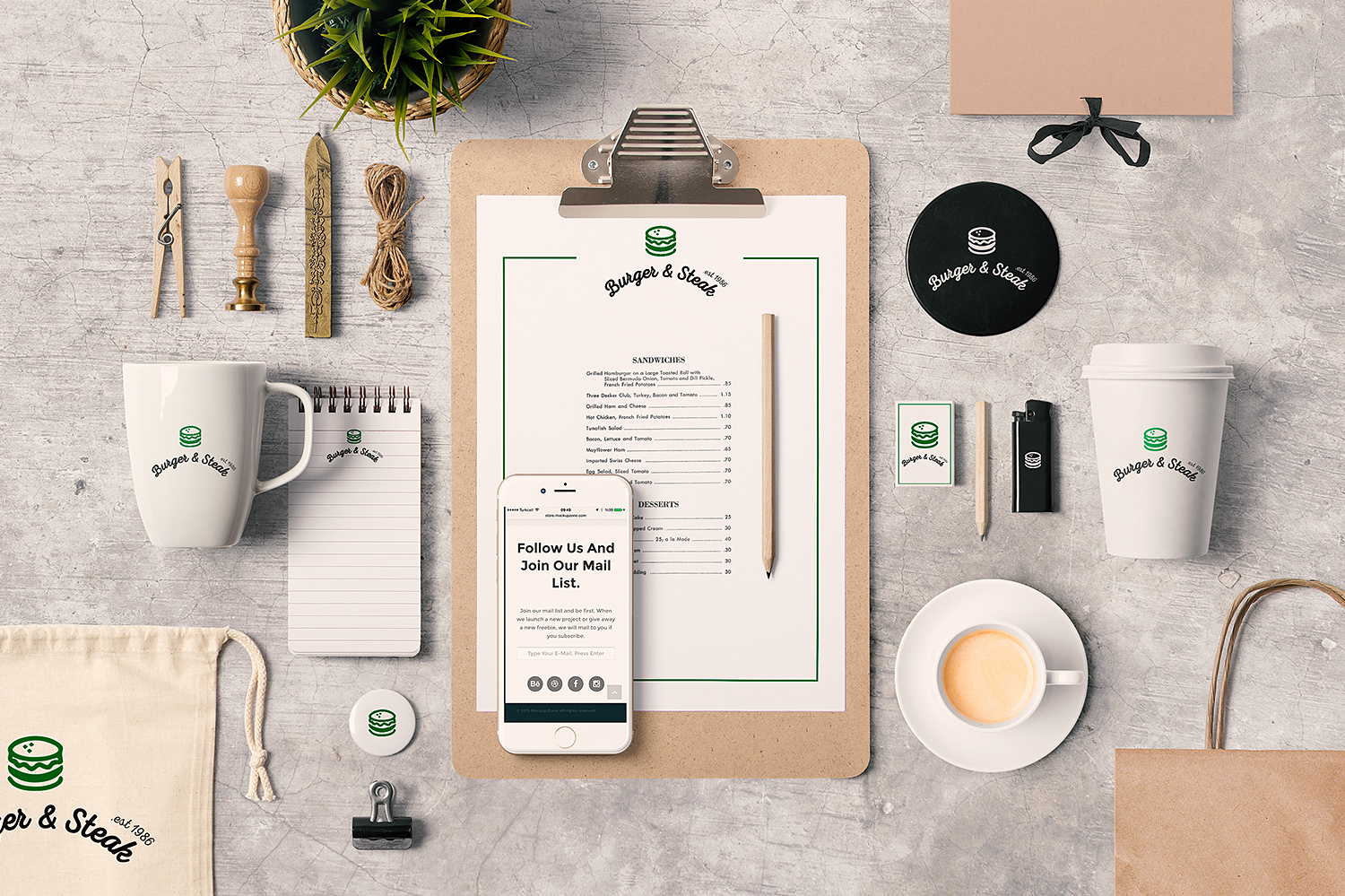 Download Stationery Mockup Free | Mockup World HQ