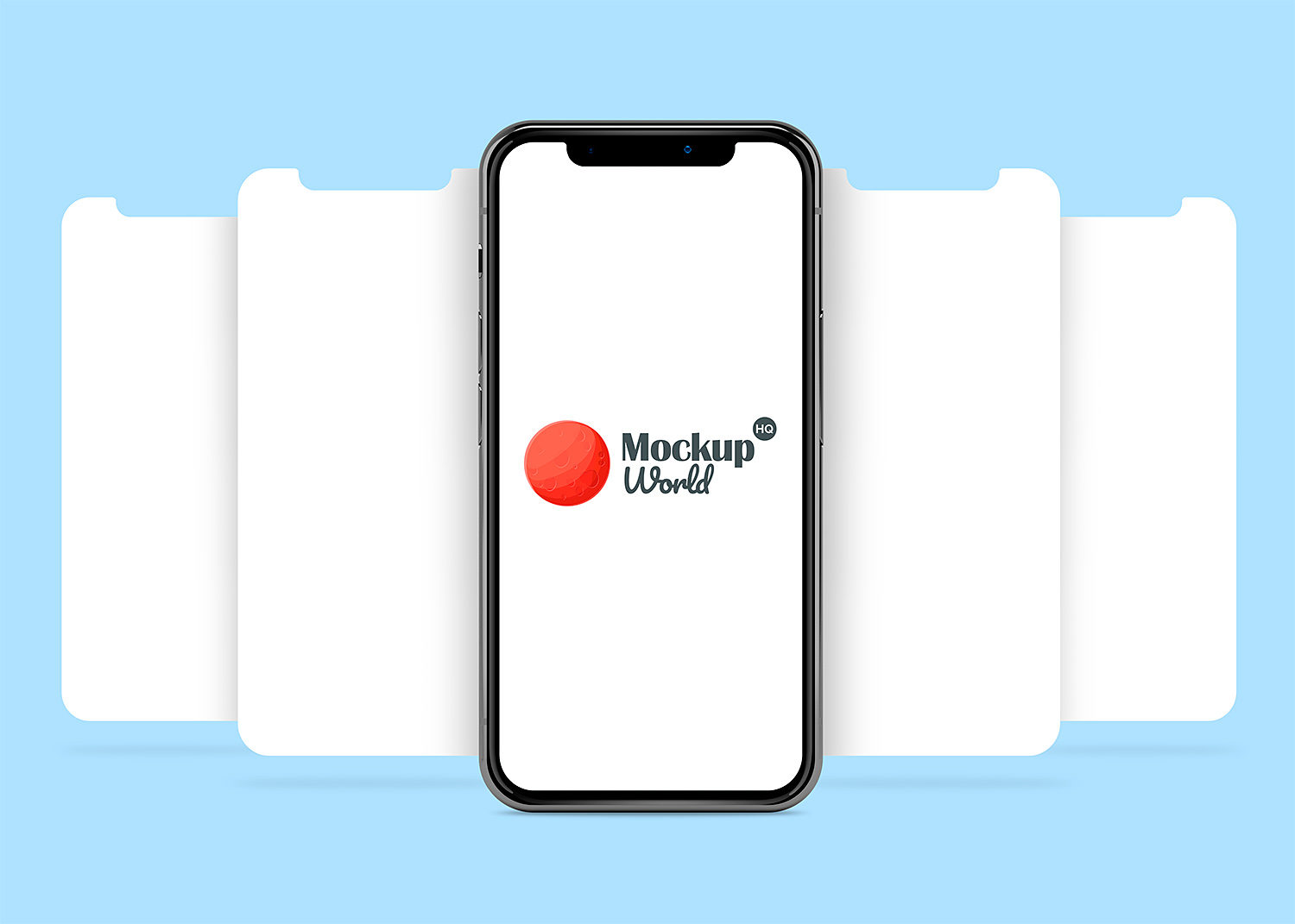 iPhone X App Presentation Mock-Up Frees