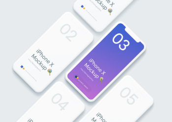 iPhone X Sketch & PSD Mockup