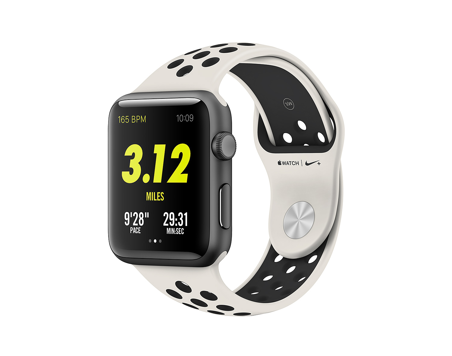 Apple Watch & Nike Light Bone Black
