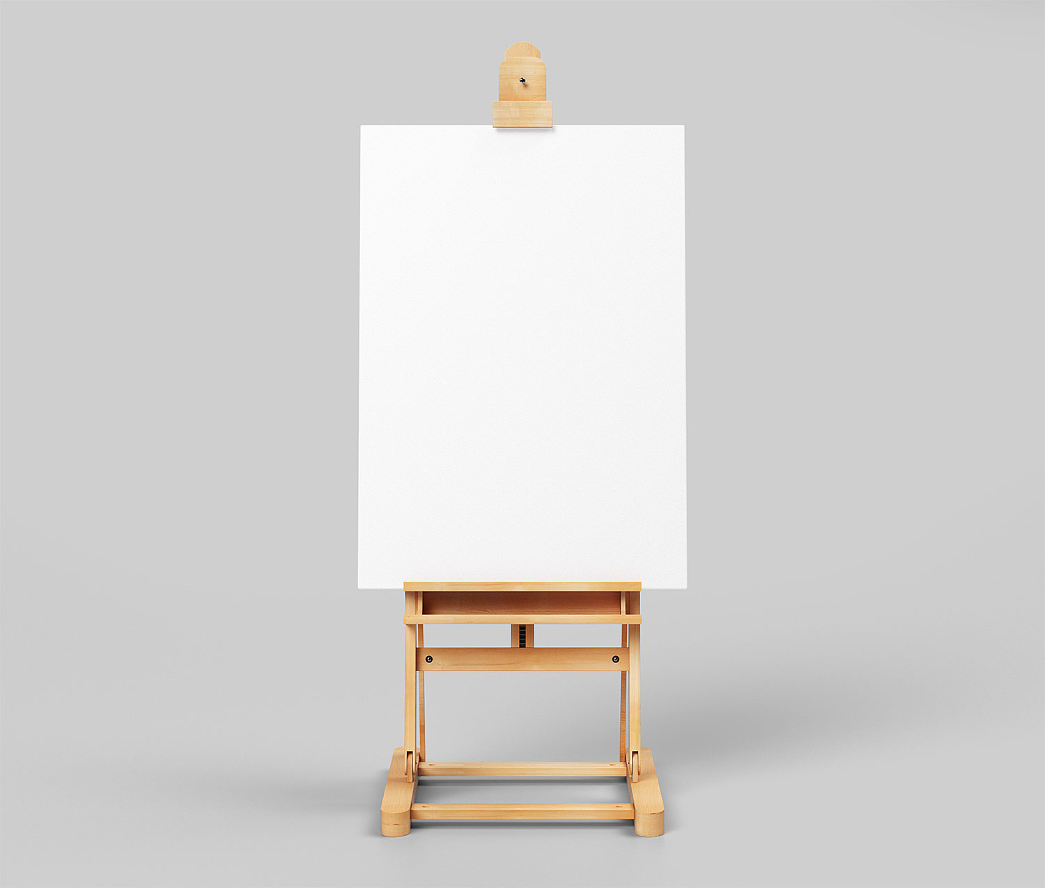Canvas Poster on Easel Mockup Free