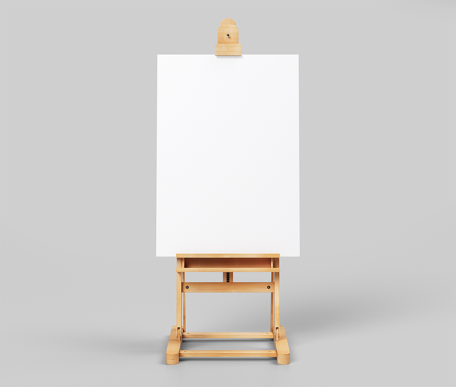 Canvas Poster On Easel Mockup Free Mockup World Hq