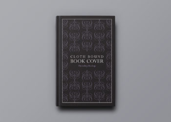 Cloth Bound Book Cover Mockup