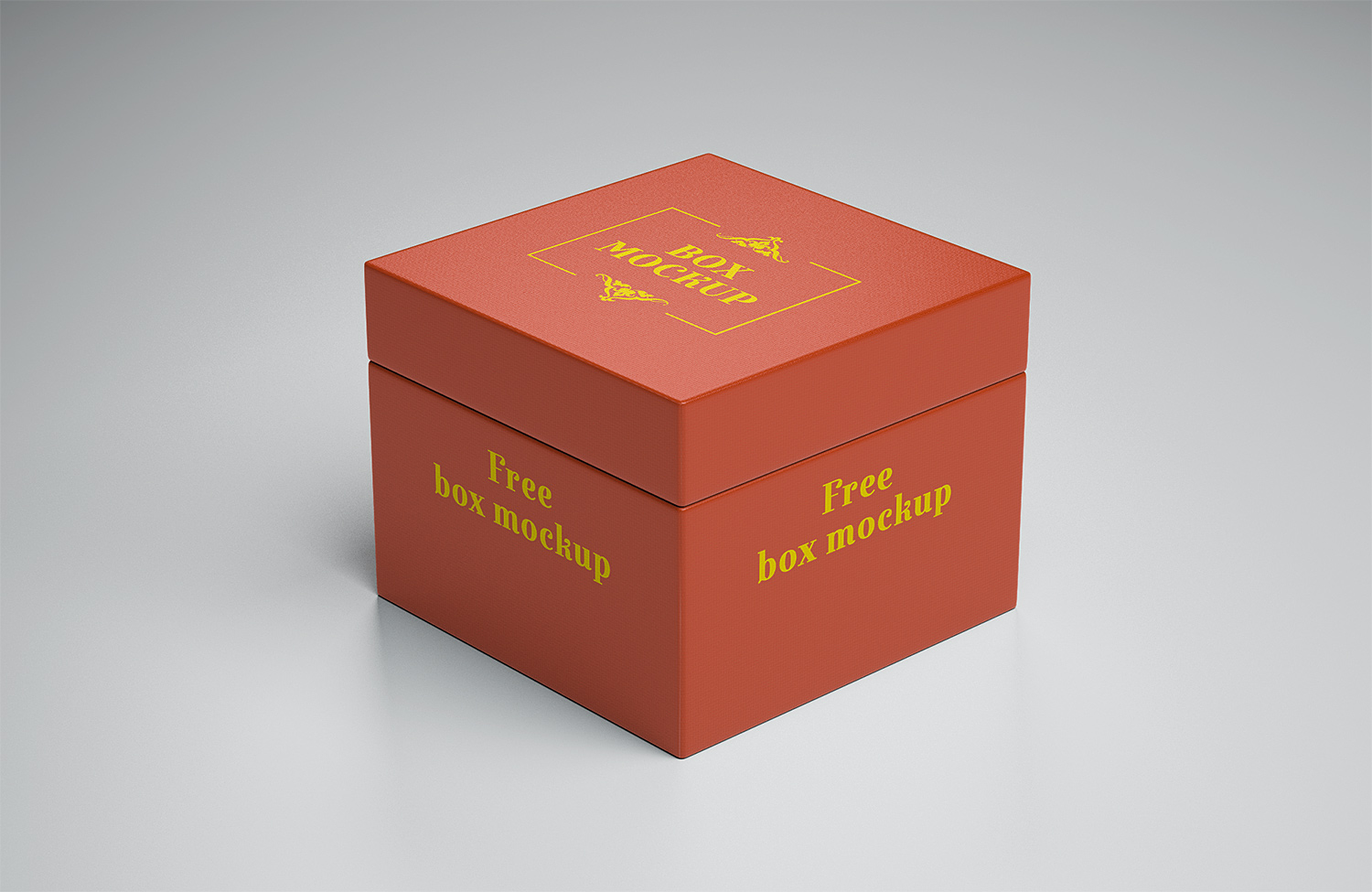 Free Gift Box Mockup