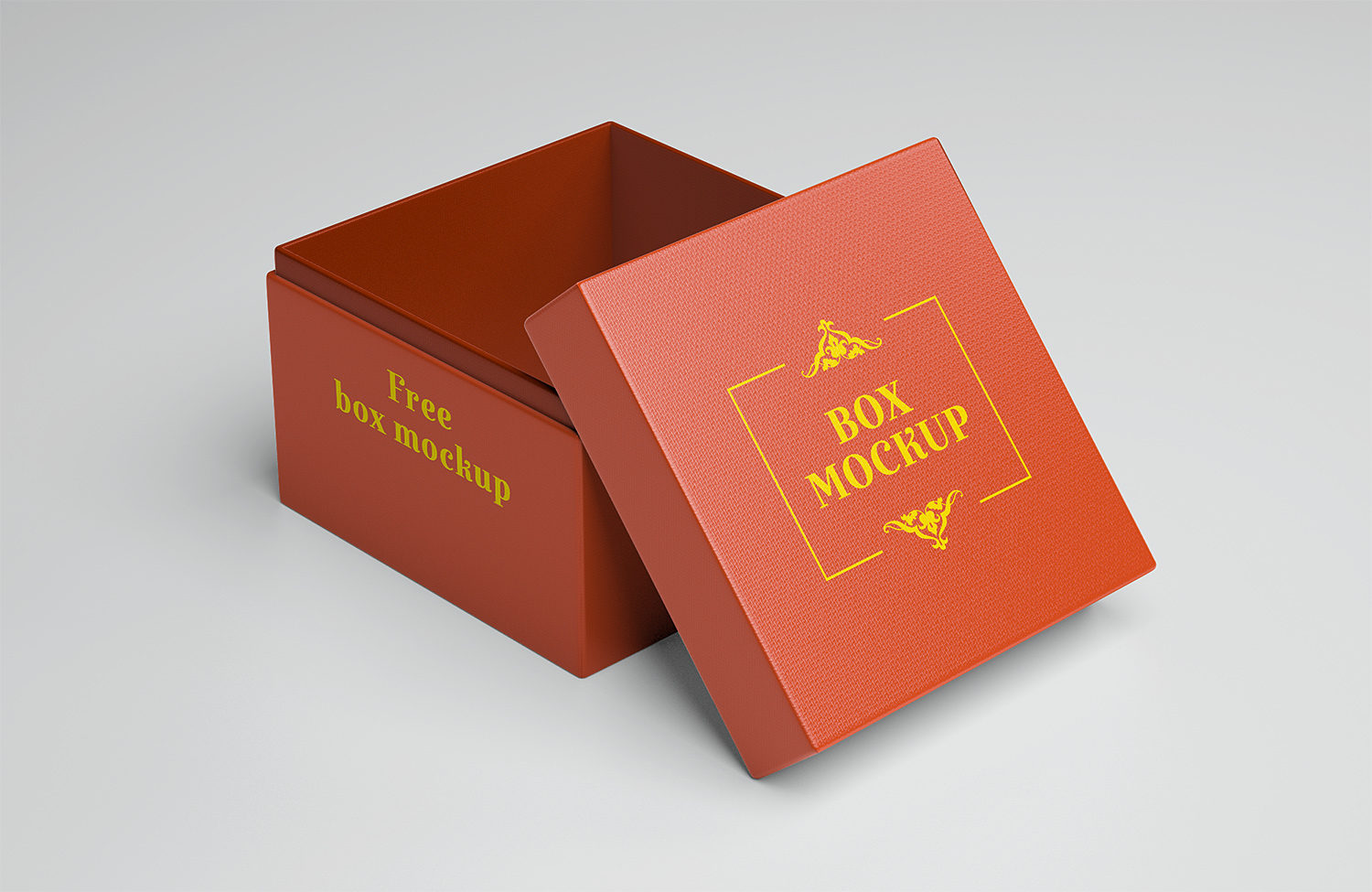 Download Free Gift Box Mockup | Mockup World HQ