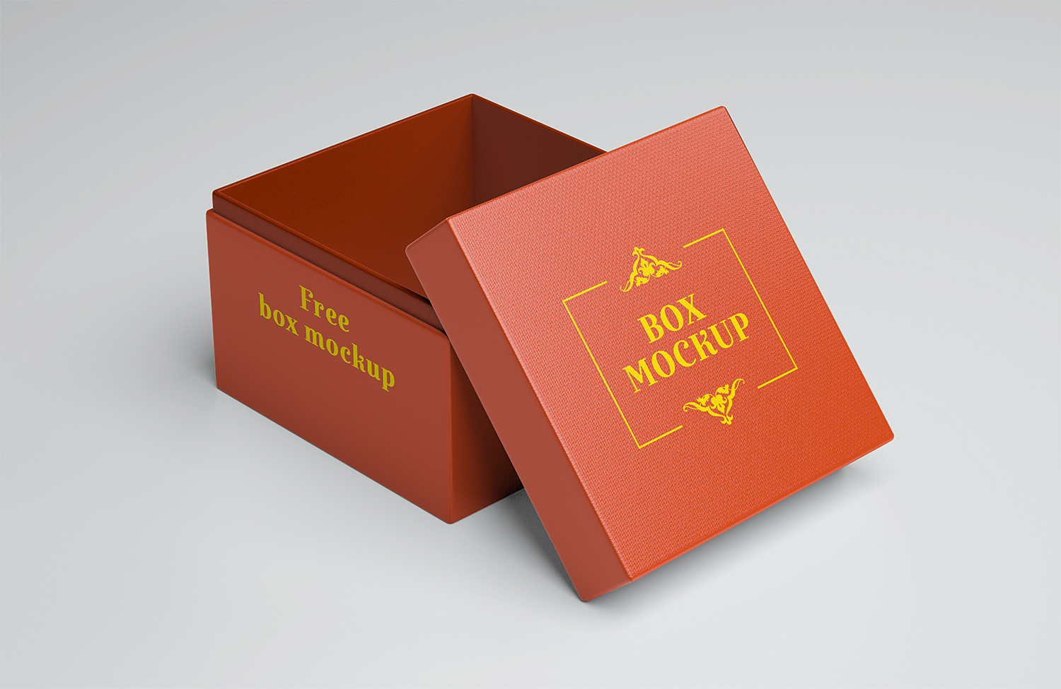 Free Gift Box Mockup