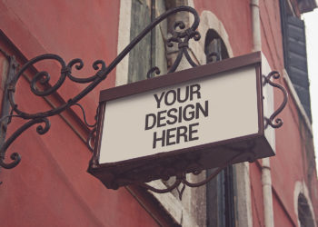 Free Signboard Mockup