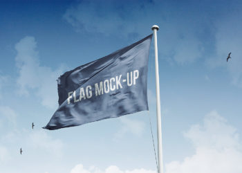 Mockup Flag Free PSD