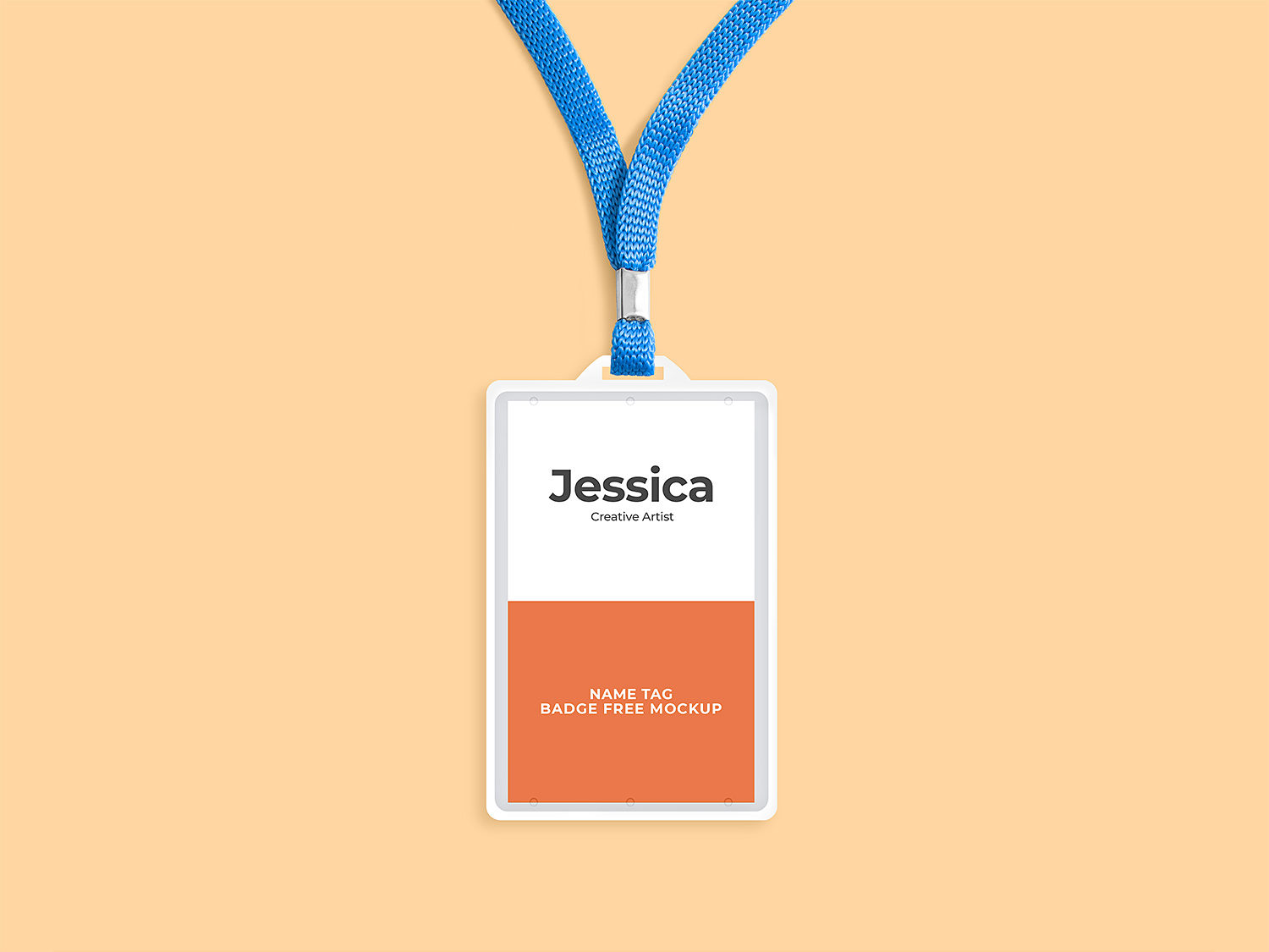 ID Card Holder Free Mockup