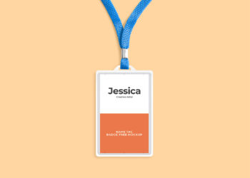 ID Card Holder Free Mockup