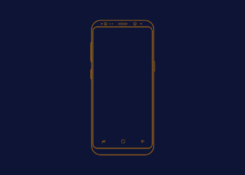 Samsung Galaxy S8 Wireframe Sketch Mockup