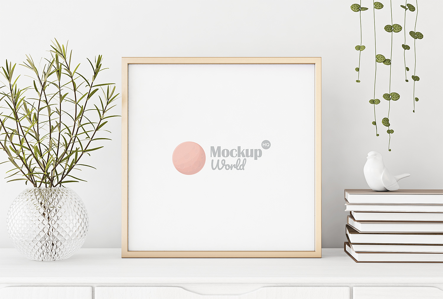 Download Square Poster Frame Mockup | Mockup World HQ