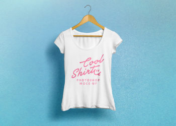 Woman T-Shirt Free Mockup