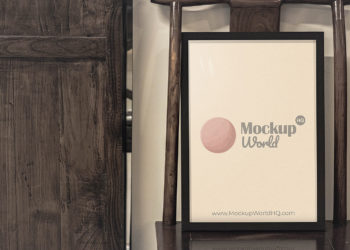 Poster Frame A4 Paper Free Mockup