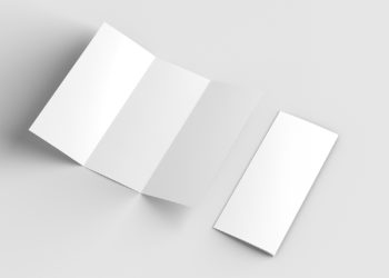 US Letter Trifold Free Mockup