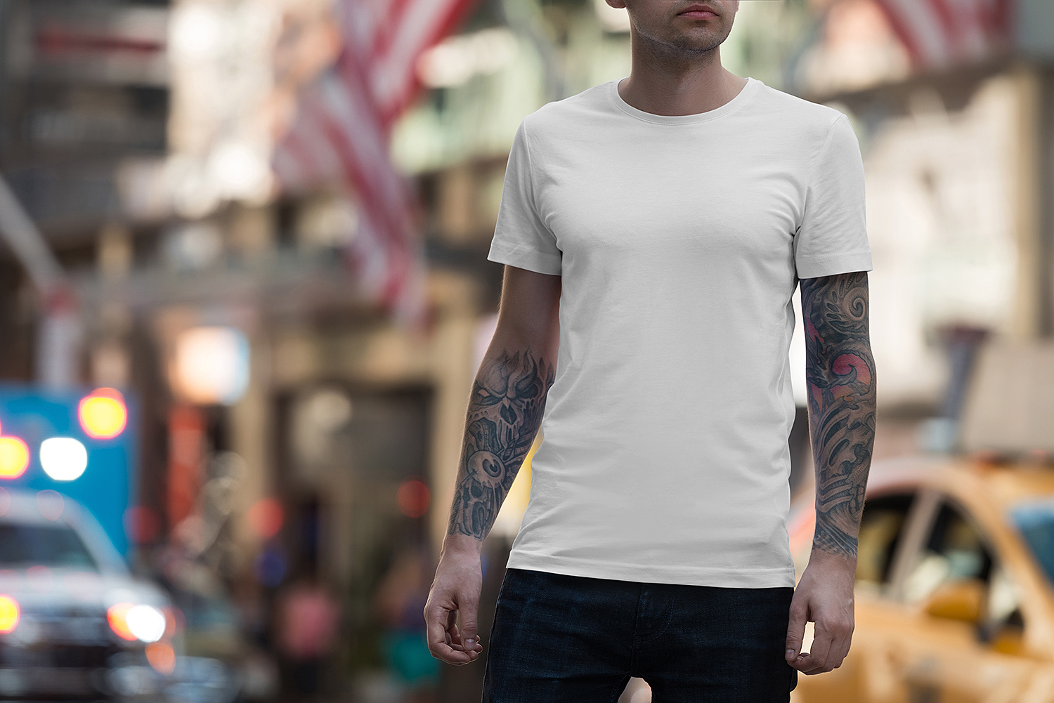 Download T-Shirt-Free-Mockup-03 | Mockup World HQ