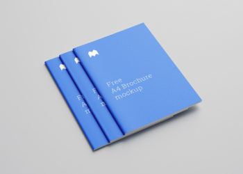 A4 Brochure Free Mockup