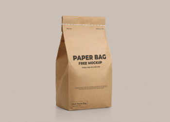 Craft Paper Bag Free Mockup