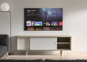 55-inch Smart TV Mockup Free