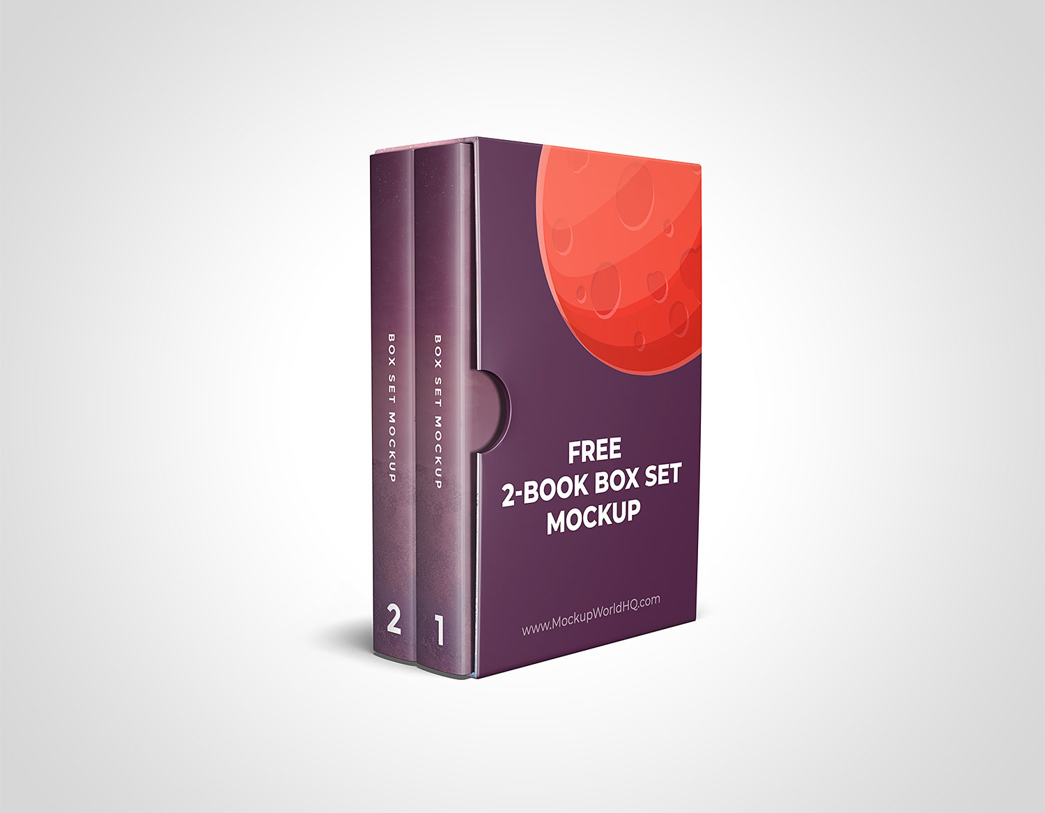 6x9 2-Book Box Set Mockup Template