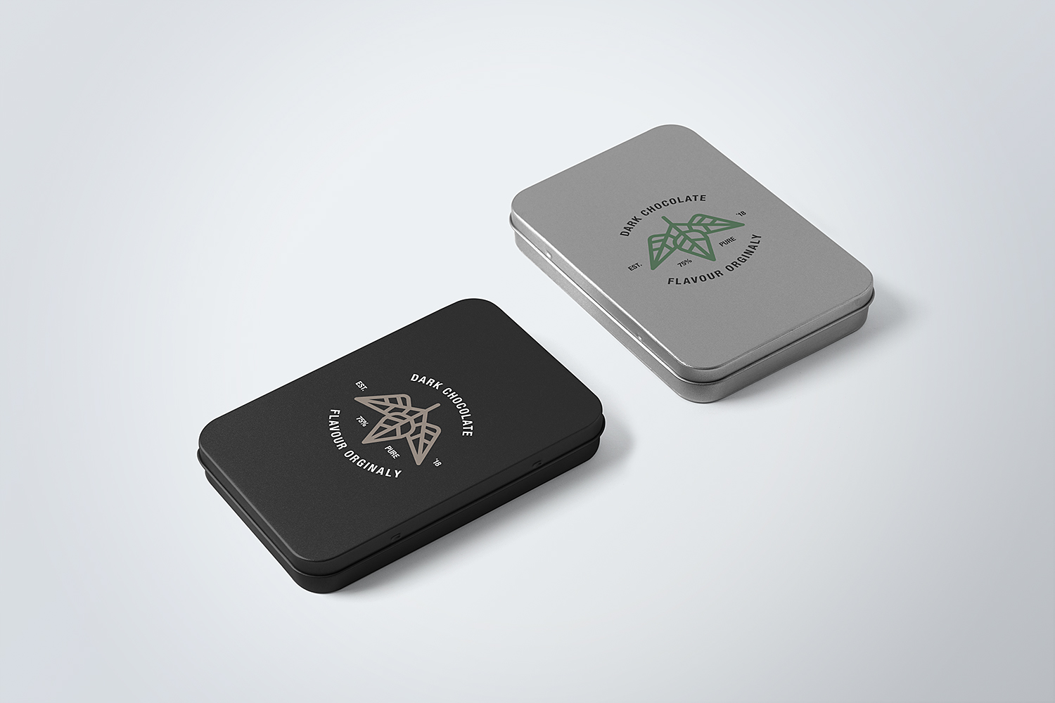 Free Tin Boxes Mockup