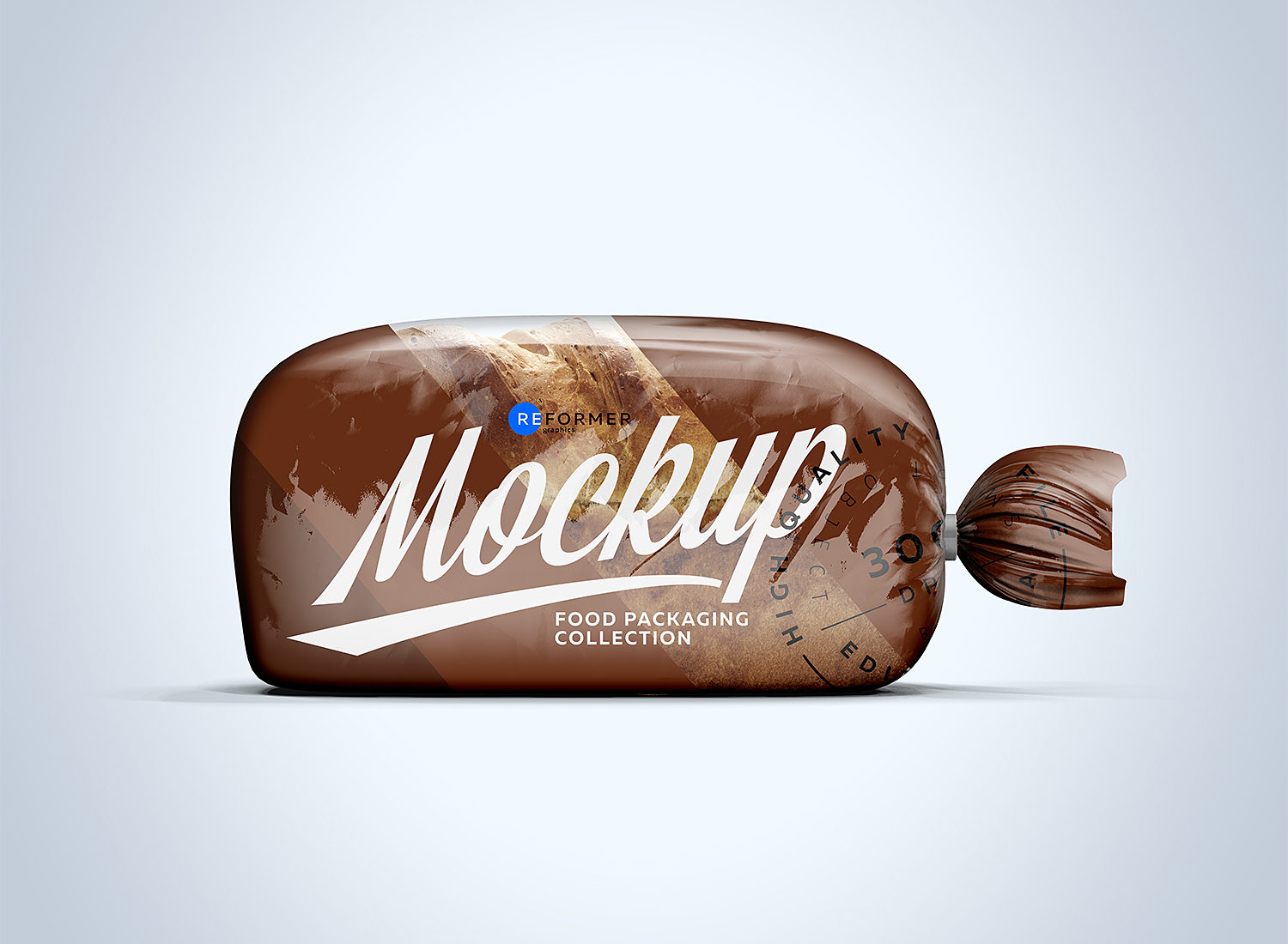 Plastic Bag with Clip for Bread Free Mockup