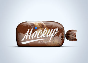 Plastic Bag with Clip for Bread Free Mockup