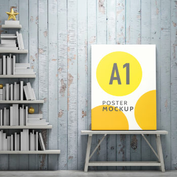 A1 Poster Mock-Up Free PSD