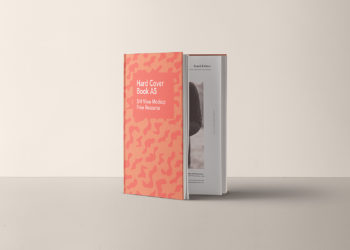 A5 Hardcover Book Free Mockup